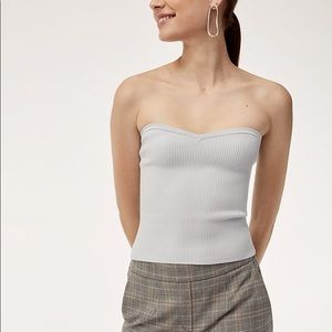 Aritzia babaton olaf knit tube top